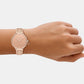 Pyper Women Quartz Pink Dial Analog Stainless Steel Watch MK7573