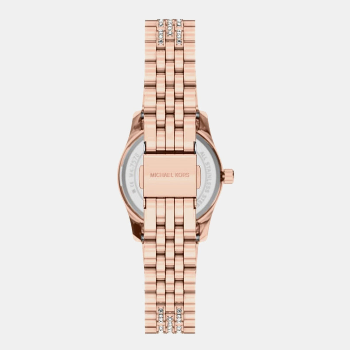 Lexington Women Quartz Rose Gold Dial Analog Stainless Steel Watch MK7576