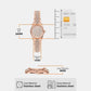 Lexington Women Quartz Rose Gold Dial Analog Stainless Steel Watch MK7576