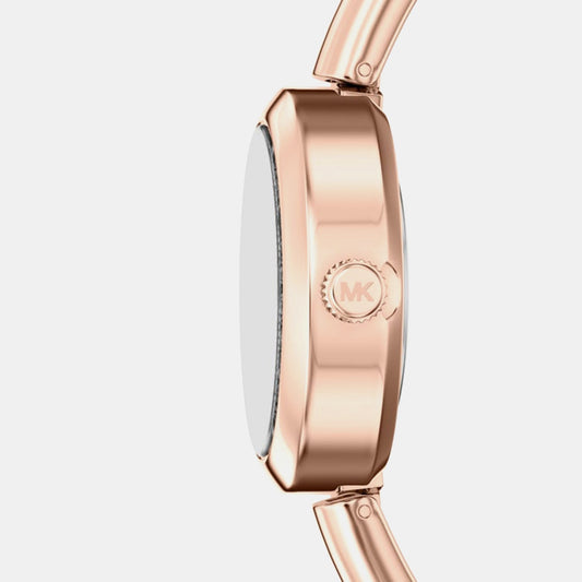 Maude Women Quartz Rose Gold Dial Analog Stainless Steel Watch MK7594
