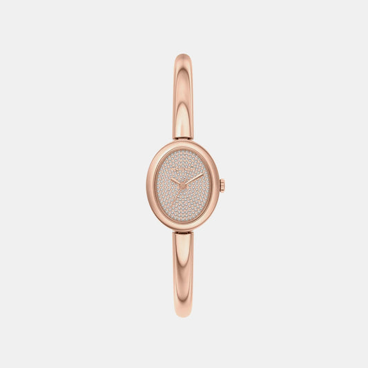 Maude Women Quartz Rose Gold Dial Analog Stainless Steel Watch MK7594