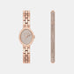 Maude Women Quartz Dual Tone Dial Analog Stainless Steel Watch MK7598SET
