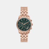 Bryant Women Quartz Green Dial Chronograph Stainless Steel Watch MK7600
