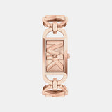 Mk Empire Women Quartz Rose Gold Dial Analog Stainless Steel Watch MK7602