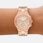Billie Women Quartz Rose Gold Dial Chronograph Stainless Steel Watch MK7604