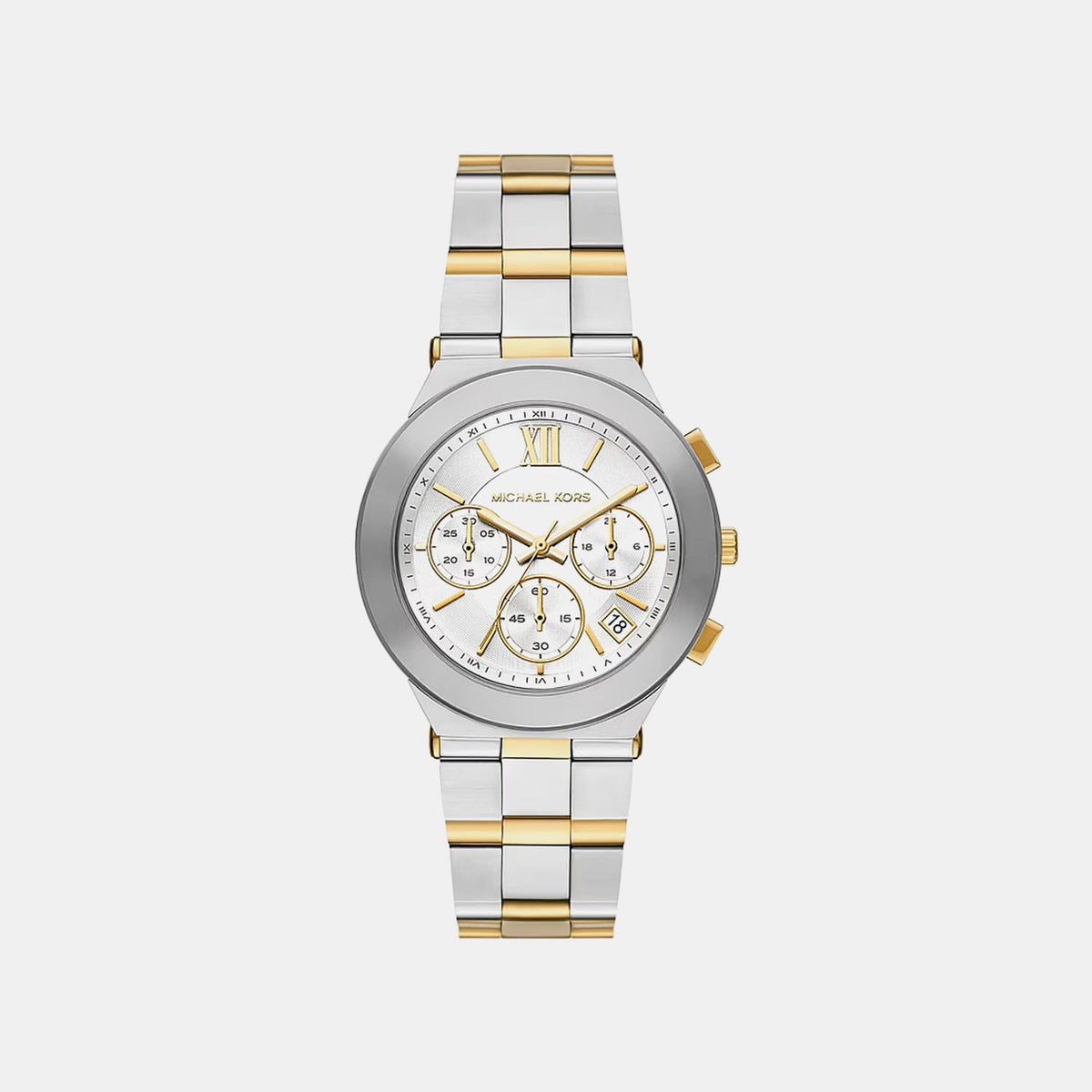Billie Women Quartz White Dial Chronograph Stainless Steel Watch MK7605