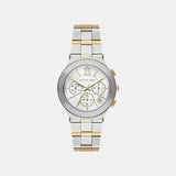 Billie Women Quartz White Dial Chronograph Stainless Steel Watch MK7605