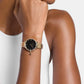 Pyper Women Quartz Black Dial Analog Stainless Steel Watch MK7616