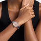 Pyper Women Quartz Pink Dial Analog Stainless Steel Watch MK7617