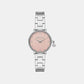 Pyper Women Quartz Pink Dial Analog Stainless Steel Watch MK7617