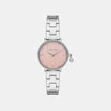 Pyper Women Quartz Pink Dial Analog Stainless Steel Watch MK7617