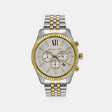 Lexington Men Quartz Silver Dial Chronograph Stainless Steel Watch MK8344