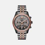 Lexington Men Quartz Gray Dial Chronograph Stainless Steel Watch MK8561