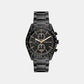 Warren Men Quartz Black Dial Chronograph Stainless Steel Watch MK9113