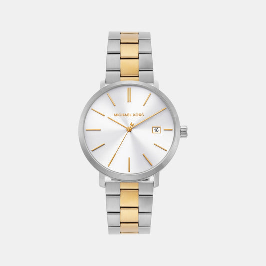 Blake Men Quartz White Dial Analog Stainless Steel Watch MK9134