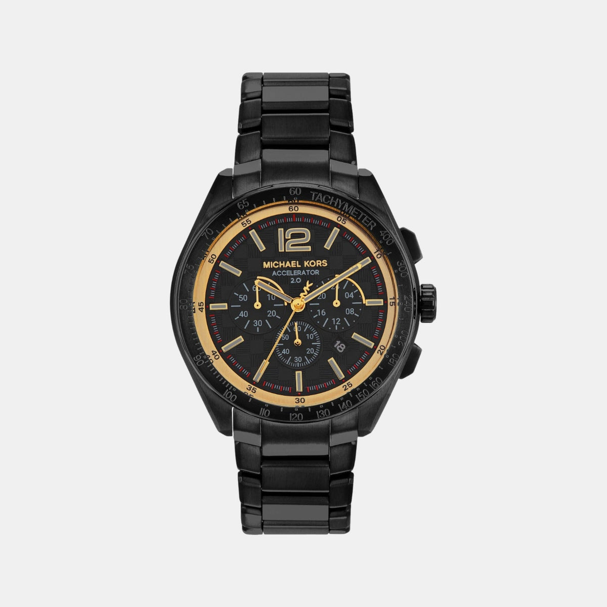 Accelerator 2 Men Quartz Black Dial Chronograph Stainless Steel Watch MK9179