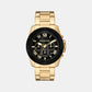 Alek Men Quartz Black Dial Chronograph Stainless Steel Watch MK9184