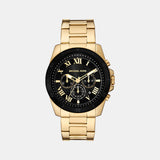 Alek Men Quartz Black Dial Chronograph Stainless Steel Watch MK9184