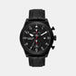 Panorama Men Quartz Black Dial Chronograph Stainless Steel Watch MK9201