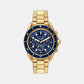 Maritime Men Quartz Blue Dial Chronograph Stainless Steel Watch MK9202