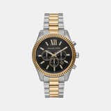 Lexington Men Quartz Black Dial Chronograph Stainless Steel Watch MK9207