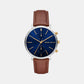Blake Men Quartz Blue Dial Chronograph Leather Watch MK9209