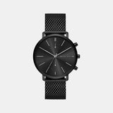 Blake Men Quartz Black Dial Chronograph Stainless Steel Watch MK9211