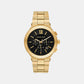 Billie Men Quartz Black Dial Analog Stainless Steel Watch MK9220