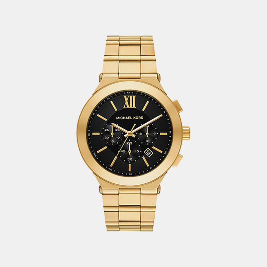 Billie Men Quartz Black Dial Analog Stainless Steel Watch MK9220