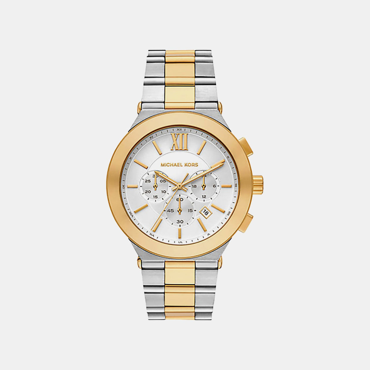 Billie Men Quartz White Dial Analog Stainless Steel Watch MK9221