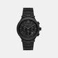 Billie Men Quartz Black Dial Analog Stainless Steel Watch MK9223