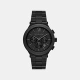 Billie Men Quartz Black Dial Analog Stainless Steel Watch MK9223