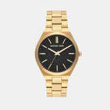Lenox Men Quartz Black Dial Analog Stainless Steel Watch MK9226