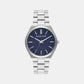 Lenox Men Quartz Blue Dial Analog Stainless Steel Watch MK9227