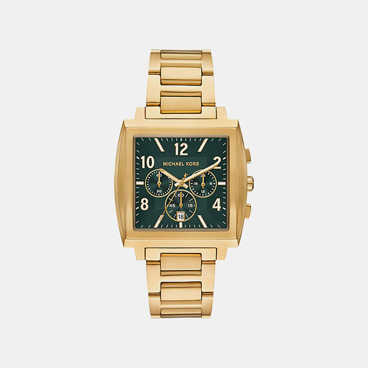 Rhys Men Quartz Green Dial Analog Stainless Steel Watch MK9229