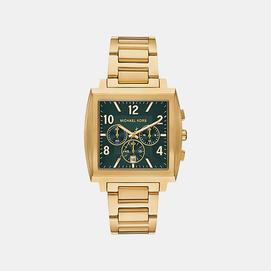 Rhys Men Quartz Green Dial Analog Stainless Steel Watch MK9229