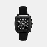 Rhys Men Quartz Black Dial Analog Stainless Steel Watch MK9233