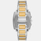 Rhys Men Quartz White Dial Chronograph Stainless Steel Watch MK9240