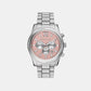 Lexington Men Quartz Pink Dial Chronograph Stainless Steel Watch MK9247