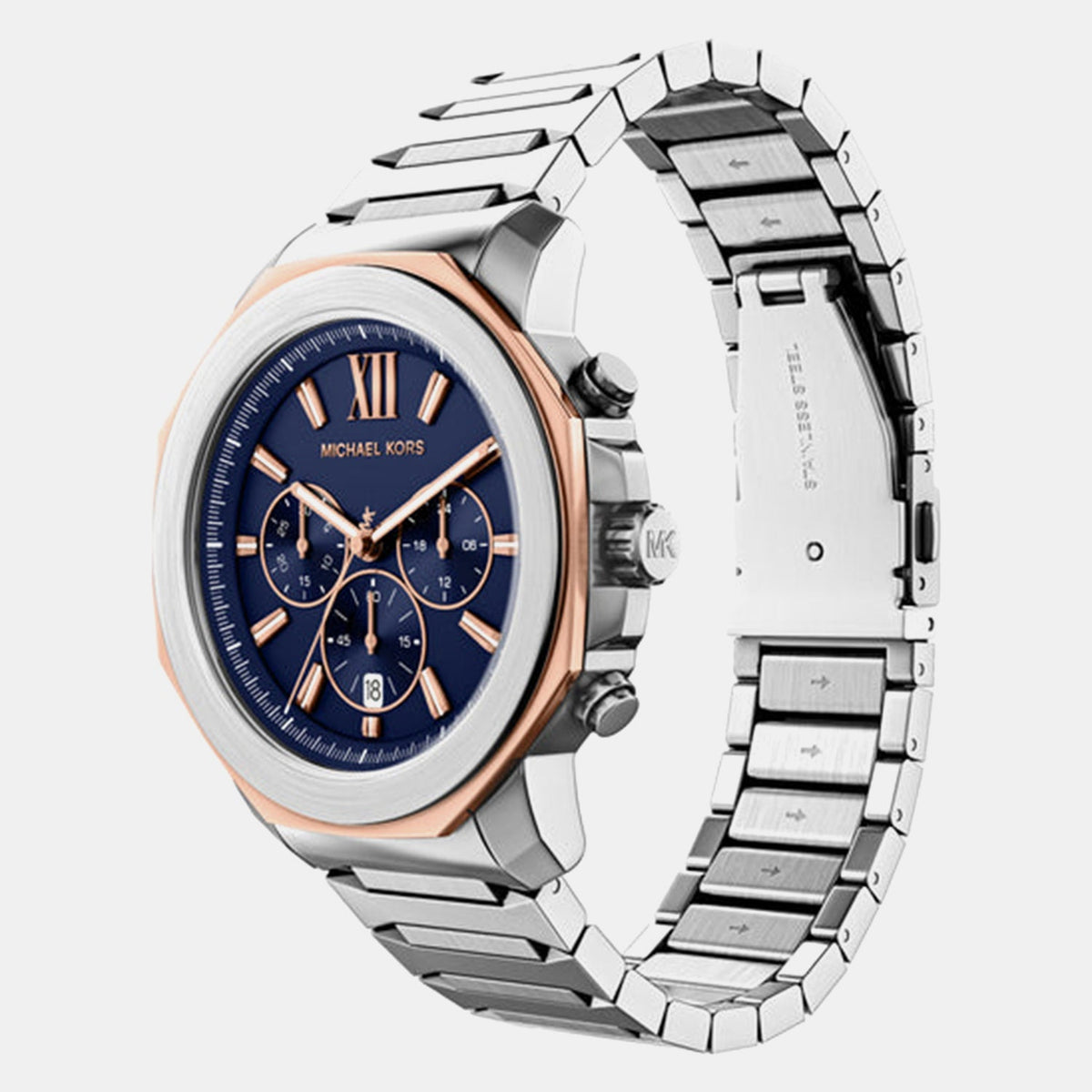 Prescott Men Quartz Blue Dial Chronograph Stainless Steel Watch MK9250