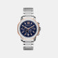 Prescott Men Quartz Blue Dial Chronograph Stainless Steel Watch MK9250