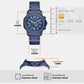 Prescott Men Quartz Blue Dial Chronograph Stainless Steel Watch MK9251