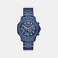 Prescott Men Quartz Blue Dial Chronograph Stainless Steel Watch MK9251