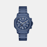 Prescott Men Quartz Blue Dial Chronograph Stainless Steel Watch MK9251