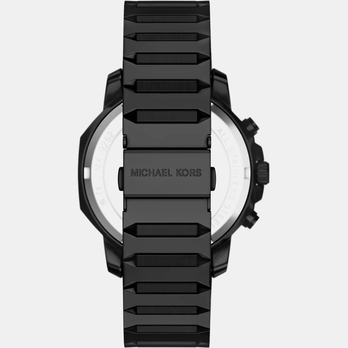 Prescott Men Quartz Black Dial Chronograph Stainless Steel Watch MK9252