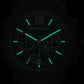 Prescott Men Quartz Black Dial Chronograph Stainless Steel Watch MK9252