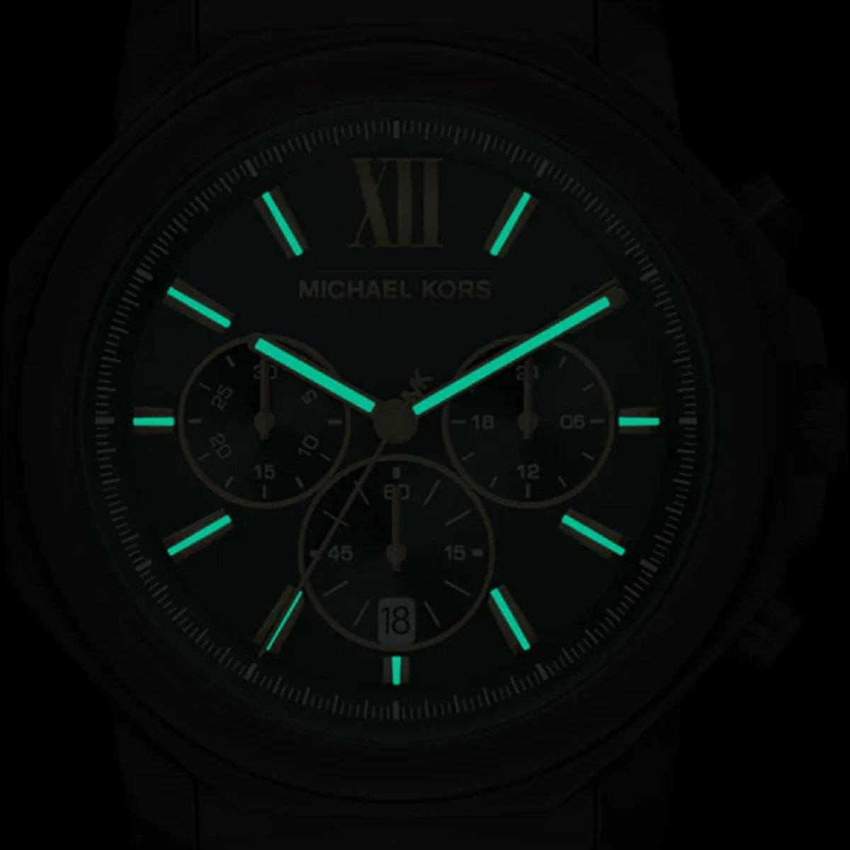 Prescott Men Quartz Black Dial Chronograph Stainless Steel Watch MK9252