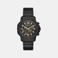 Prescott Men Quartz Black Dial Chronograph Stainless Steel Watch MK9252