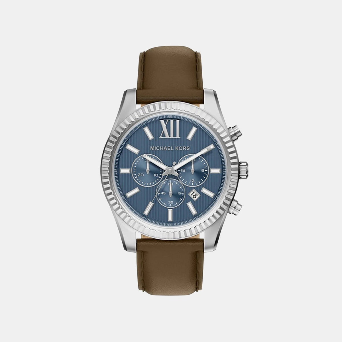 Lexington Men Quartz Blue Dial Chronograph Stainless Steel Watch MK9258