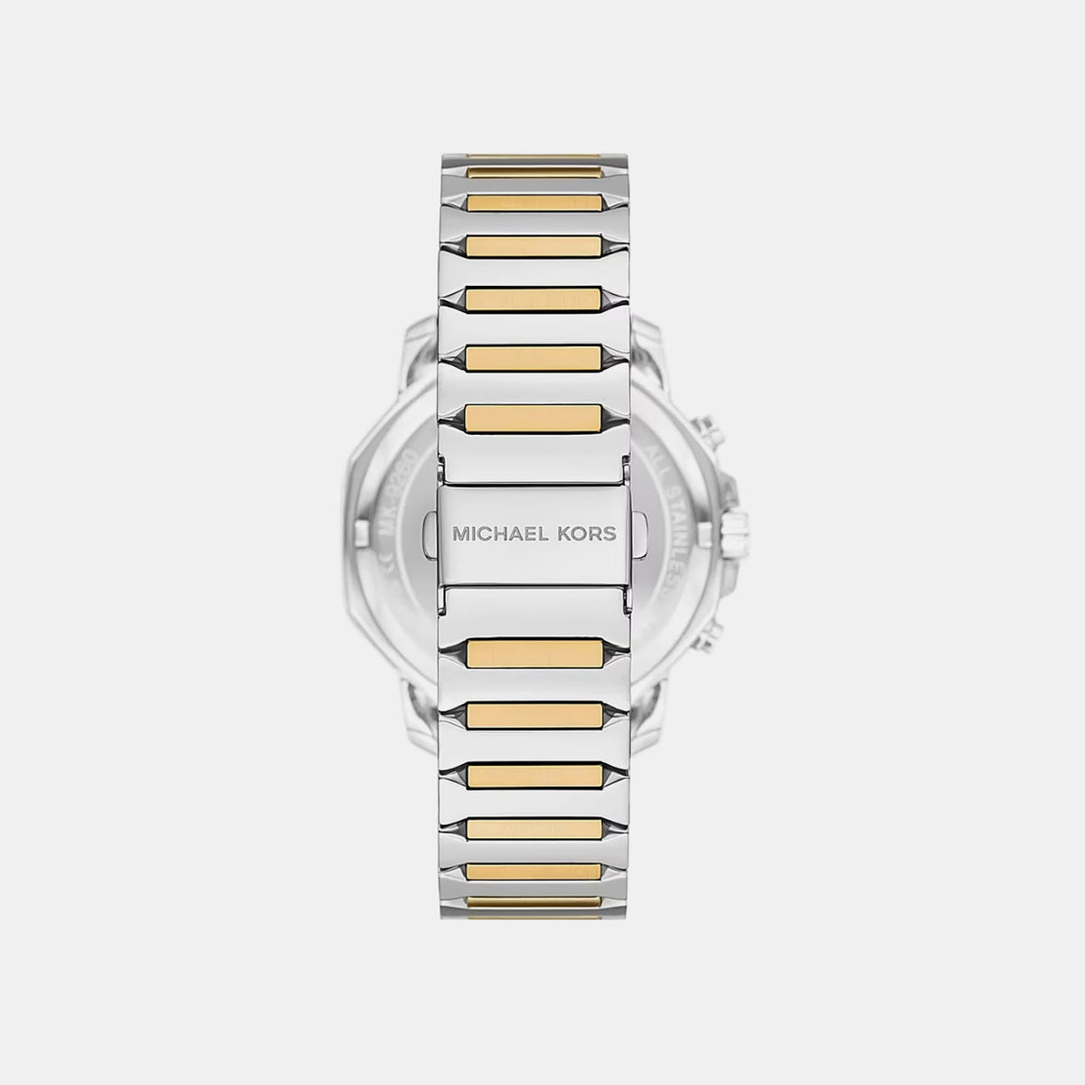 Prescott Men Quartz White Dial Chronograph Stainless Steel Watch MK9260